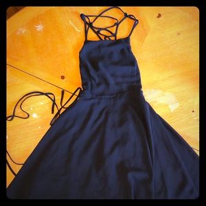 Lulus skater dress with tie back